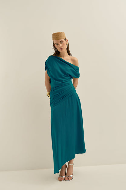 Vestido Aiko Teal · Allegra ·