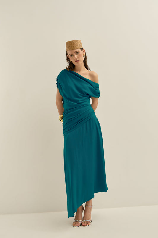 Vestido Aiko Teal · Allegra ·