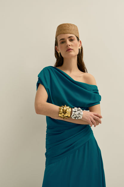 Vestido Aiko Teal · Allegra ·