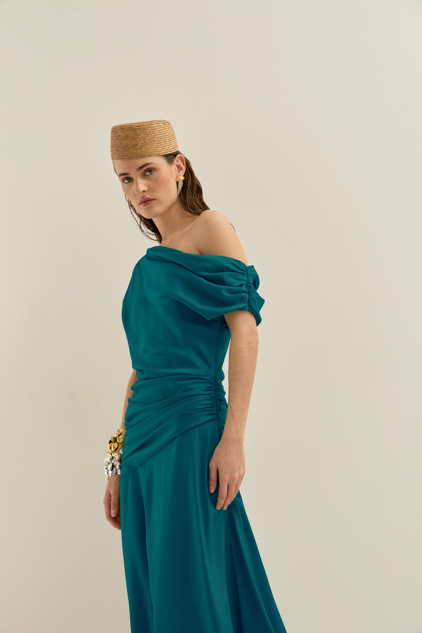 Vestido Aiko Teal · Allegra ·