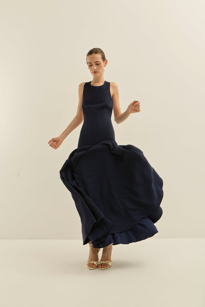 Vestido Jasmina Navy · Allegra ·