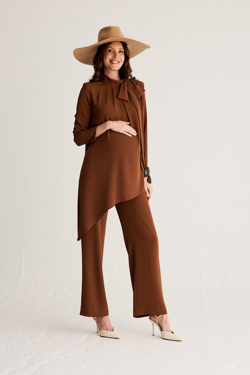 Pantalon Cory Choco · Embarazada ·