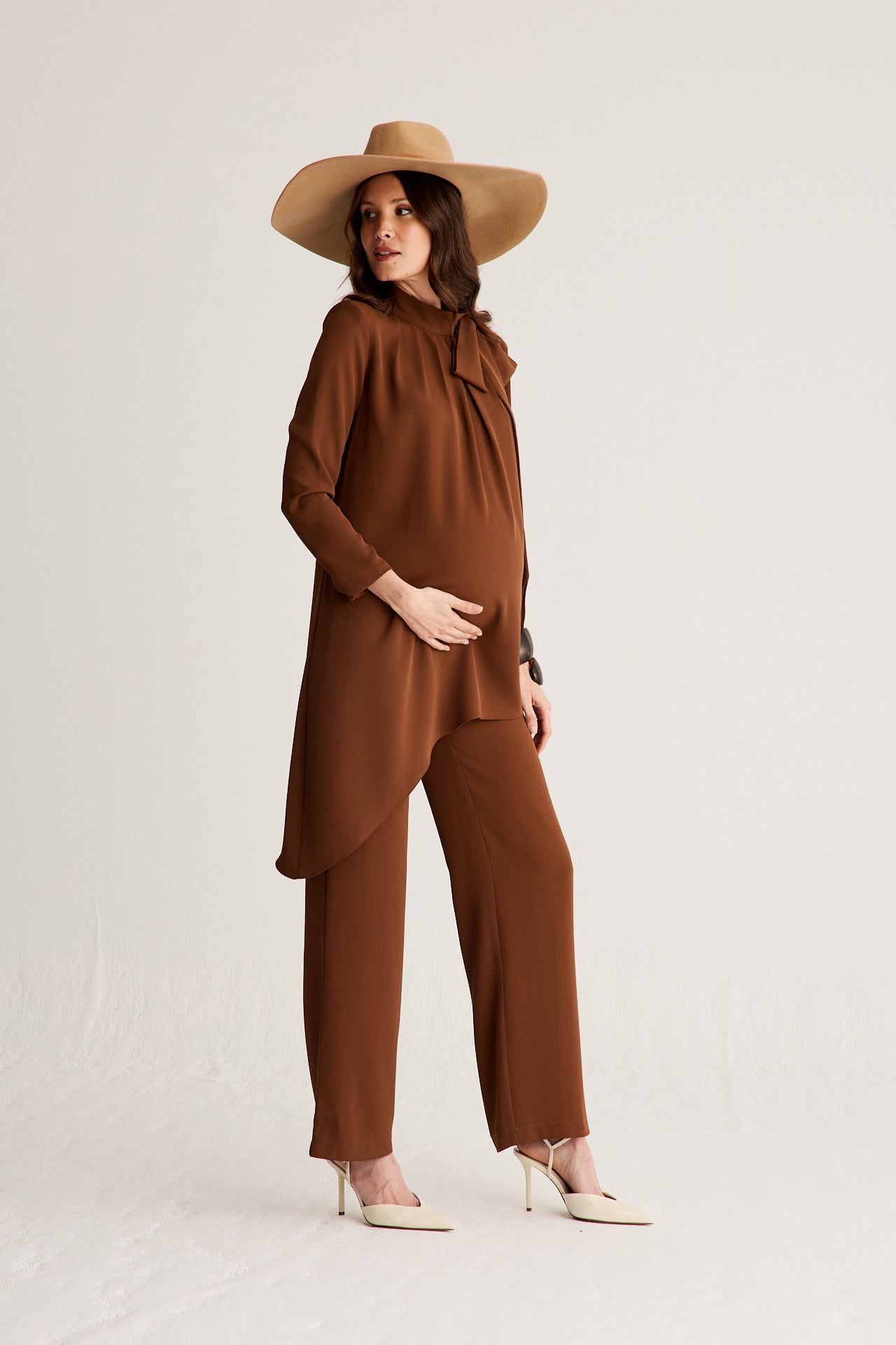 Pantalon Cory Choco · Embarazada ·