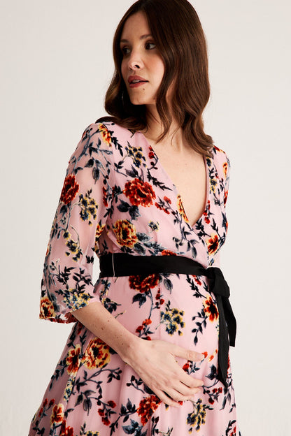 Vestido Florian Estampado Devoré · Embarazada ·