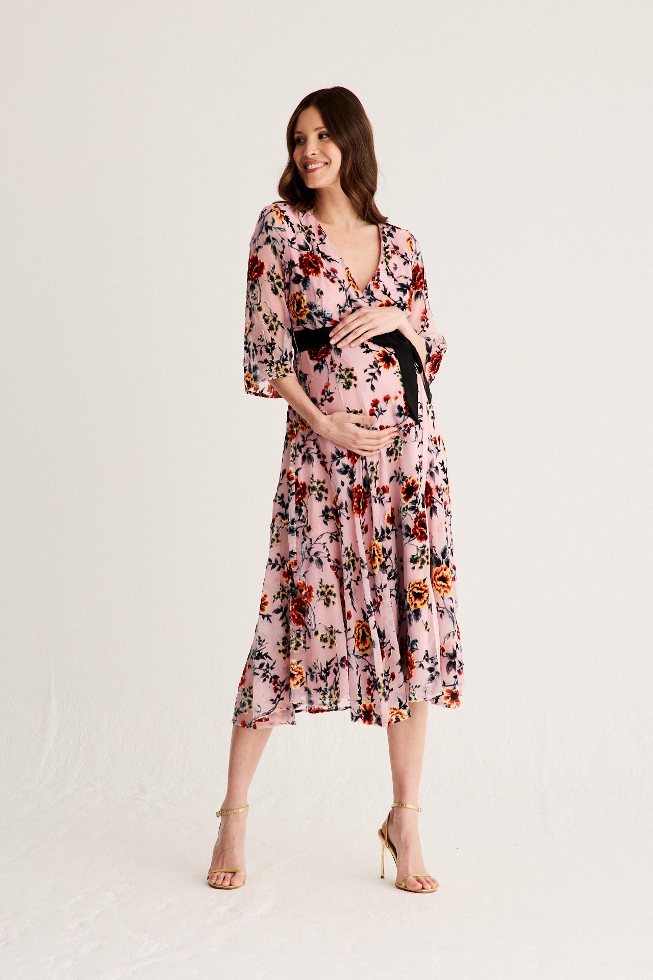 Vestido Florian Estampado Devoré · Embarazada ·