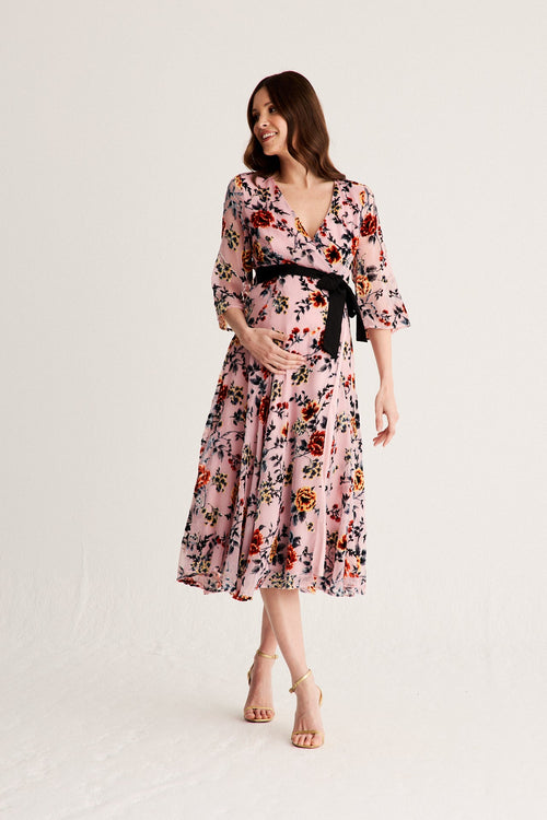 Vestido Florian Estampado Devoré · Embarazada ·
