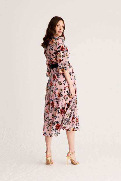 Vestido Florian Estampado Devoré · Embarazada ·