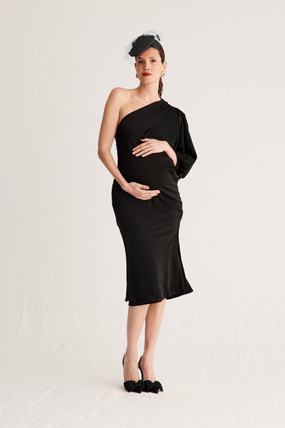 Vestido Mindy Noir Midi ·Embarazada ·