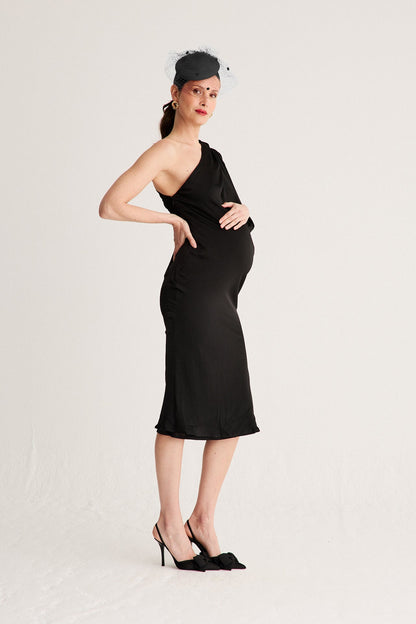 Vestido Mindy Noir Midi ·Embarazada ·