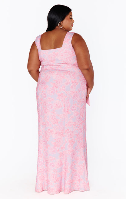 Paris Gown ~ Blushing Floral Stretch