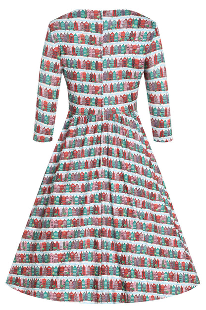 Billie Italian Village Long Sleeved Dress