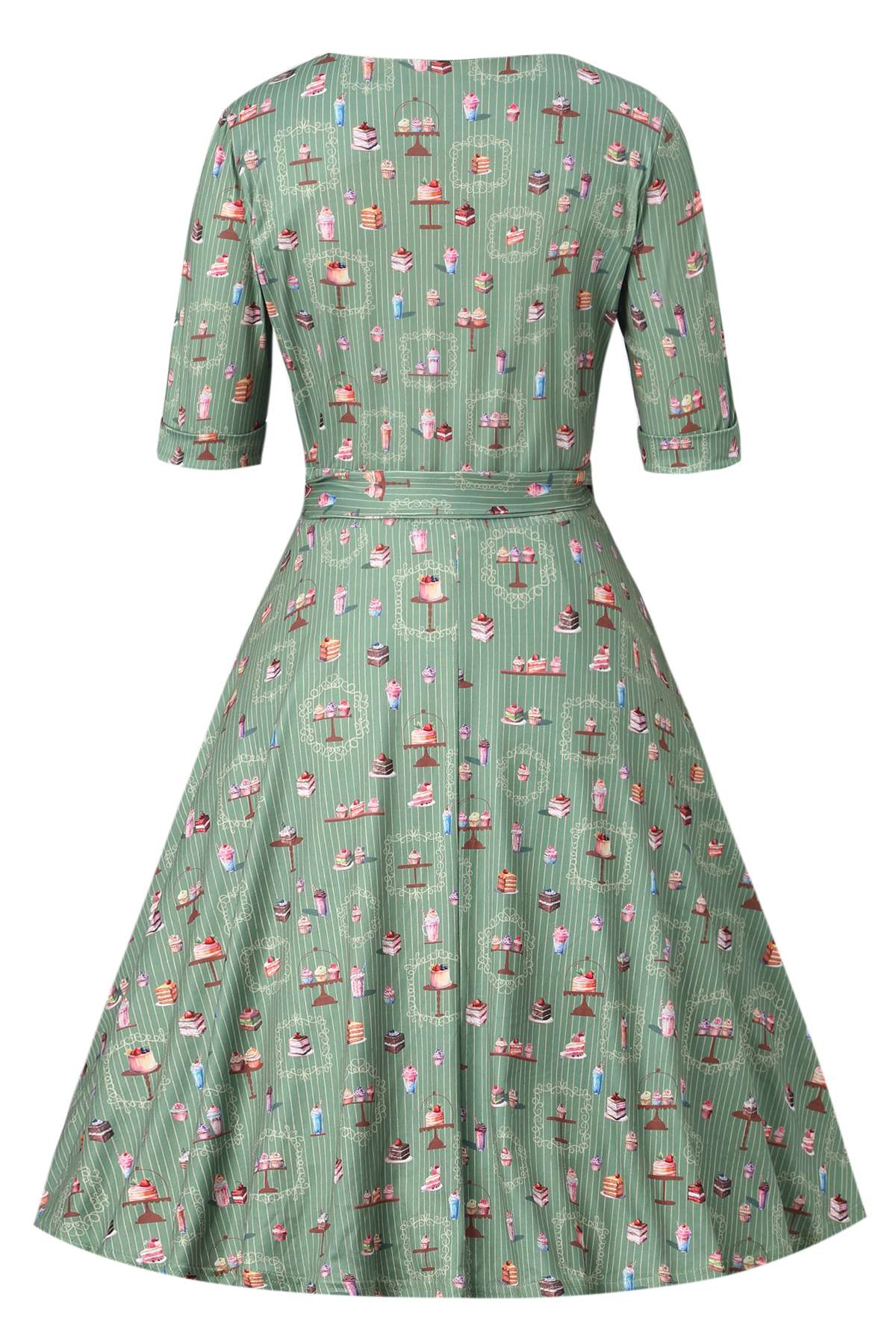 Matilda Green Sweet Tooth Wrap Dress