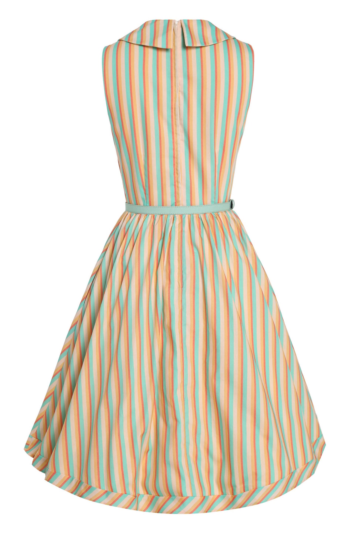 Maverick Yellow Striped Shirt Dress
