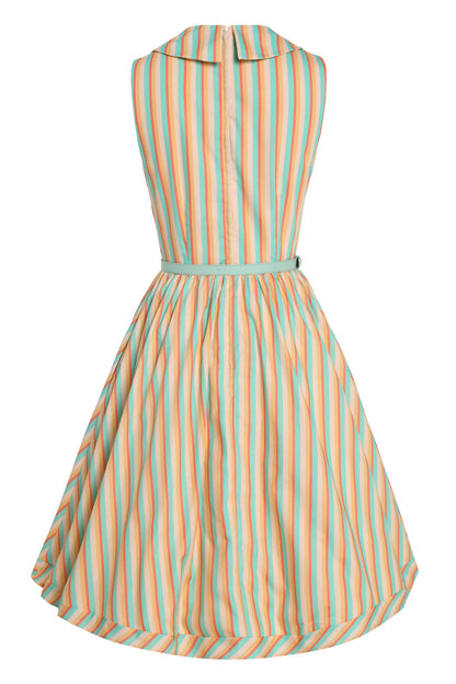 Maverick Yellow Striped Shirt Dress