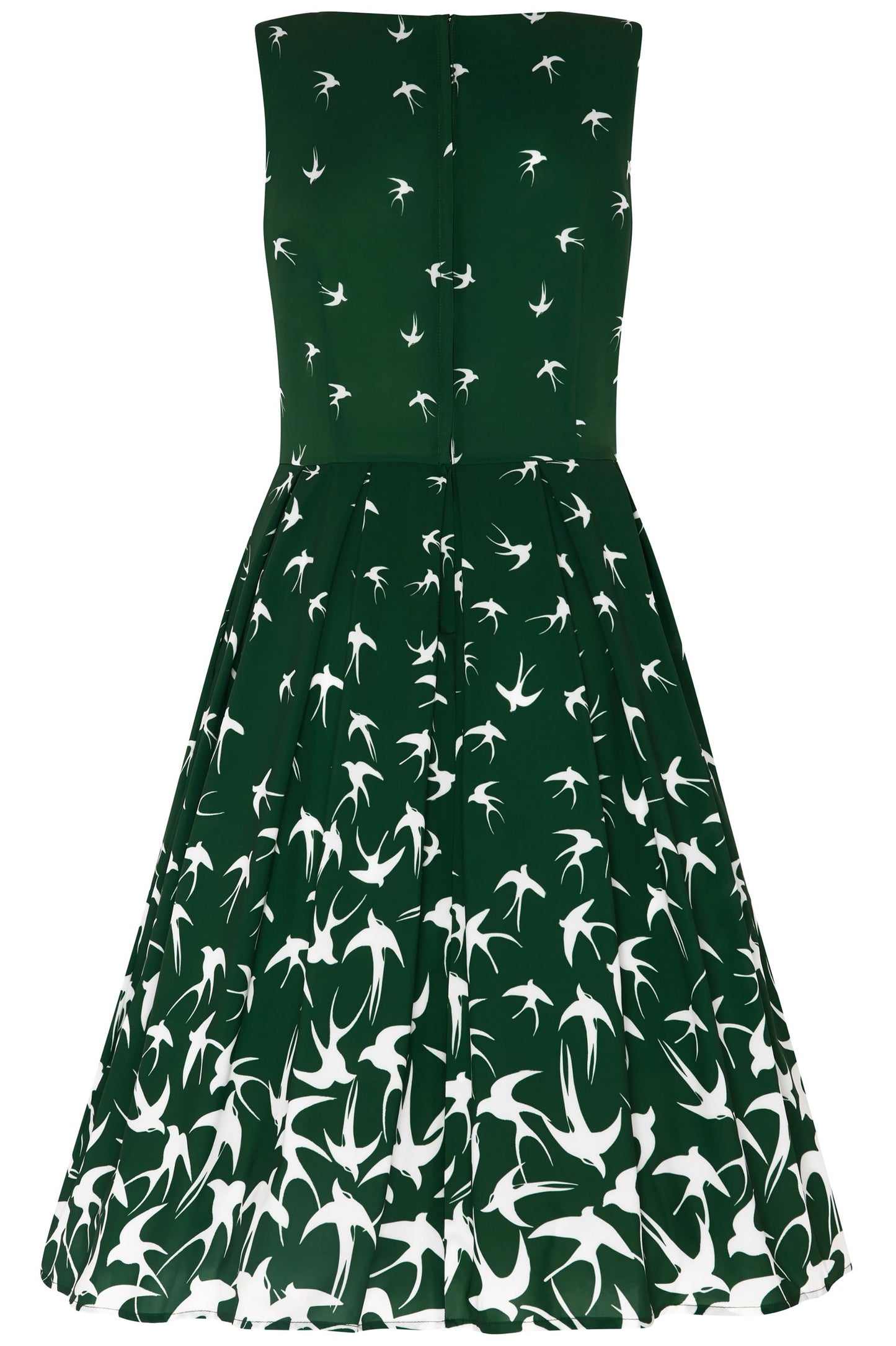 Annie Raising Bird Swing Dress in Green