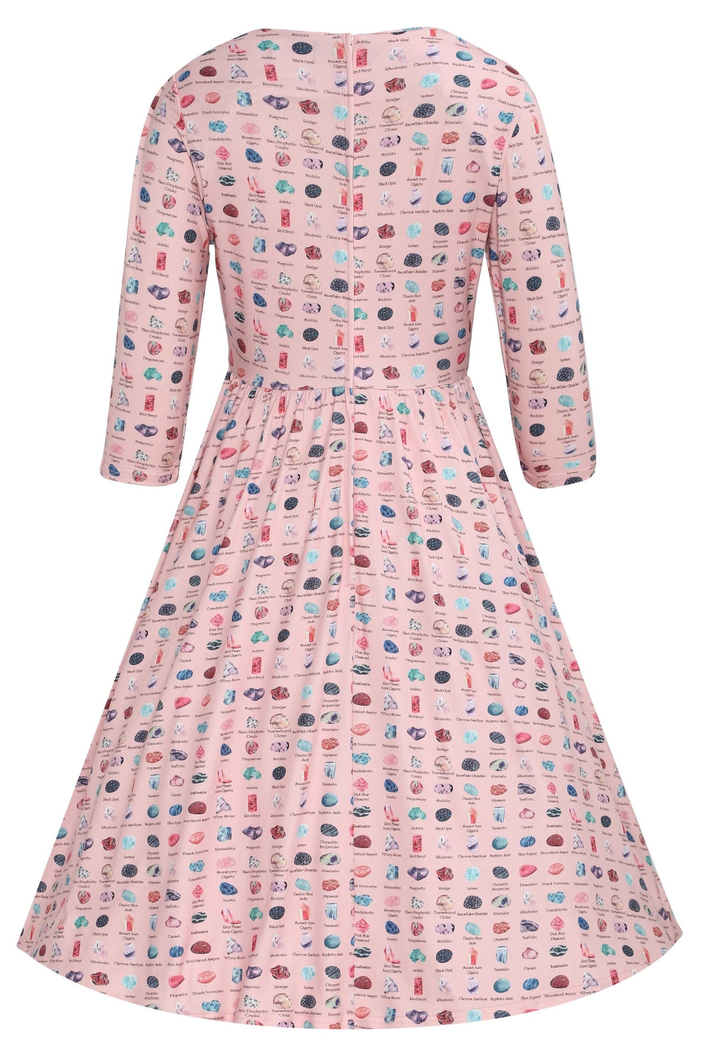 Billie Pink Gemstone Flared Dress
