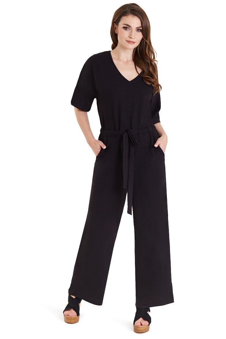 Charlotte Black Wide Leg Jumpsuit