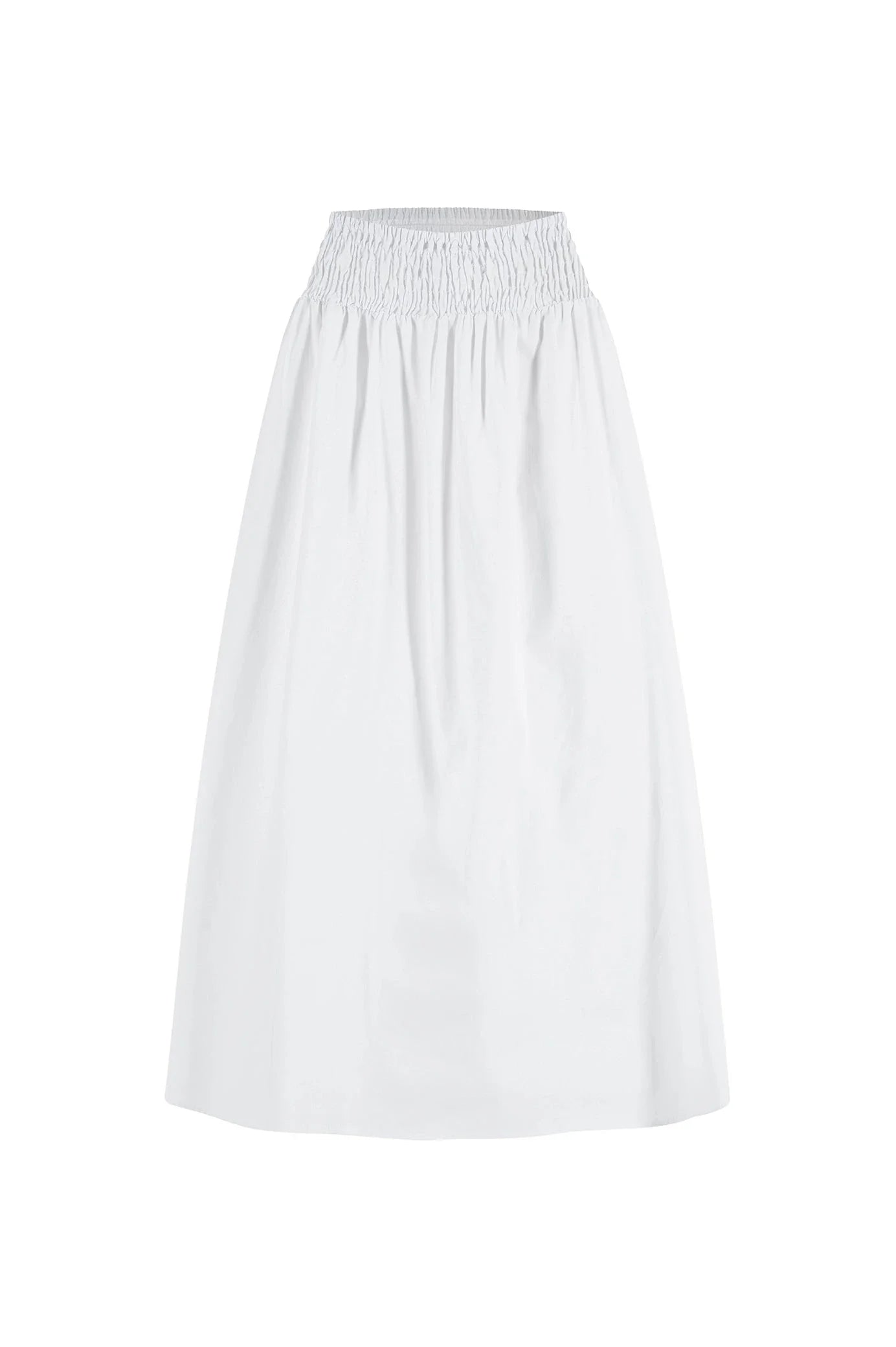 Brooke Midi A-Line Skirt White - Pre Order