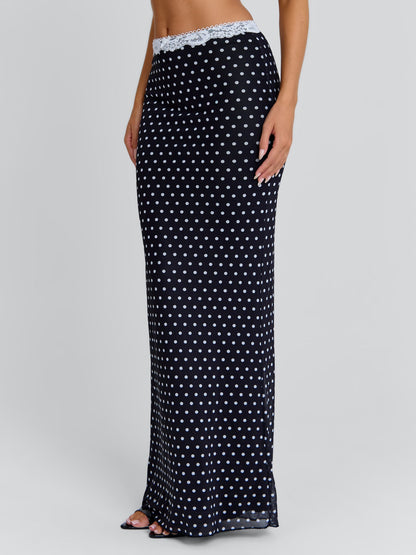 Cali Maxi Skirt Polka Dot