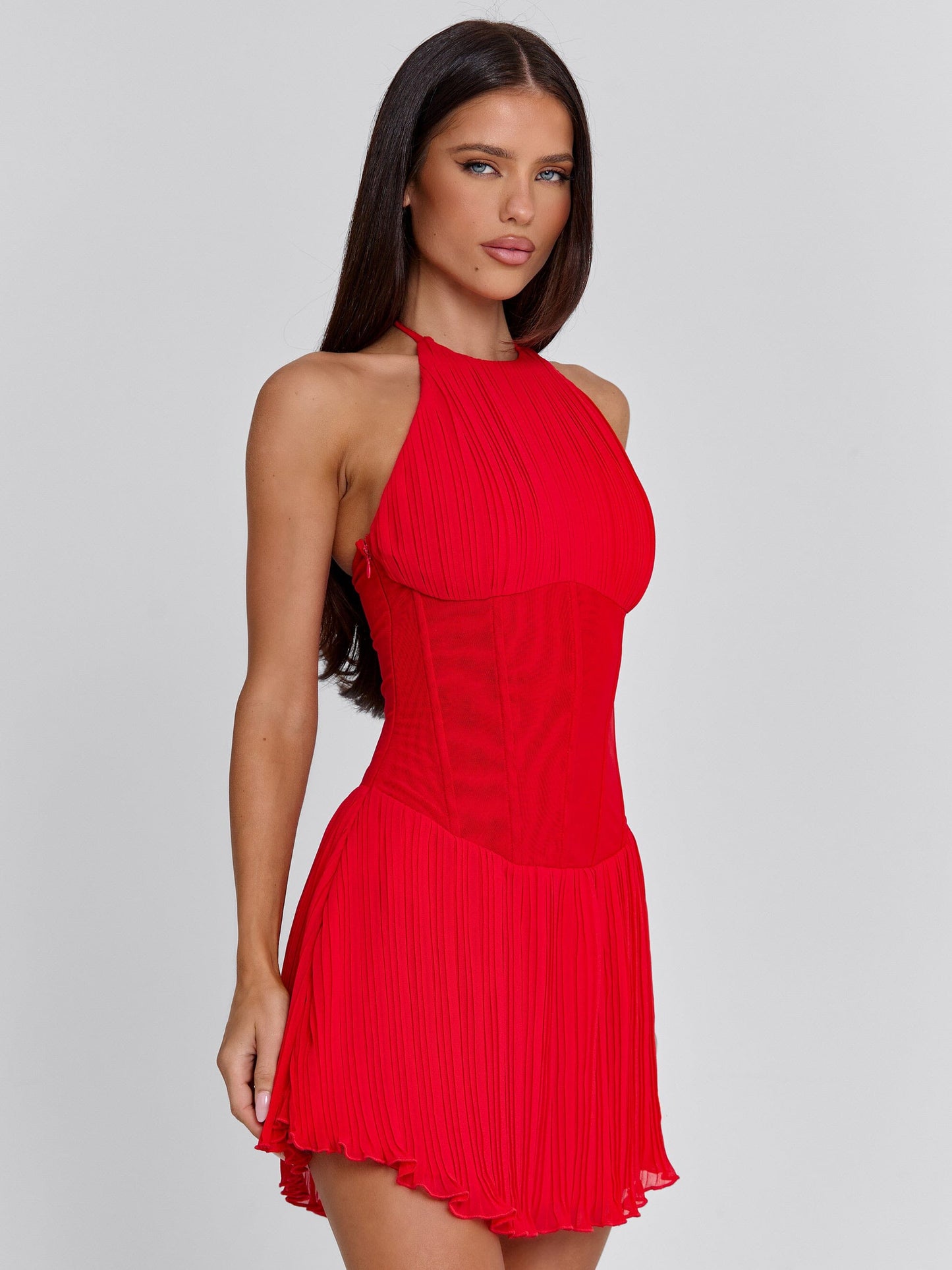 CALLA MINI DRESS RED