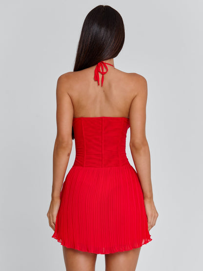 CALLA MINI DRESS RED