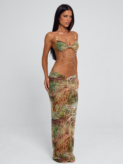 CATERINA MAXI DRESS LAGRONO SAGE