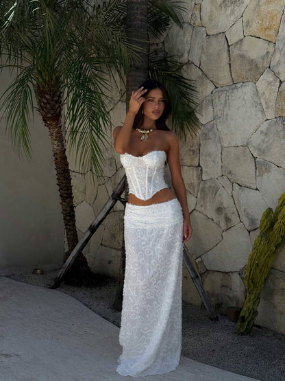 Catherine Corset Top Ivory