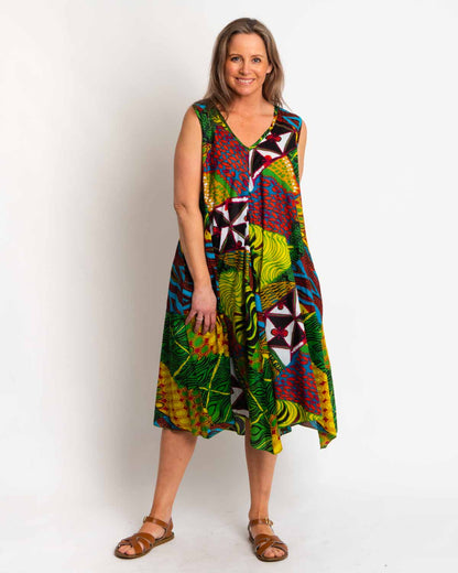 Coolum Dress in Green Festival