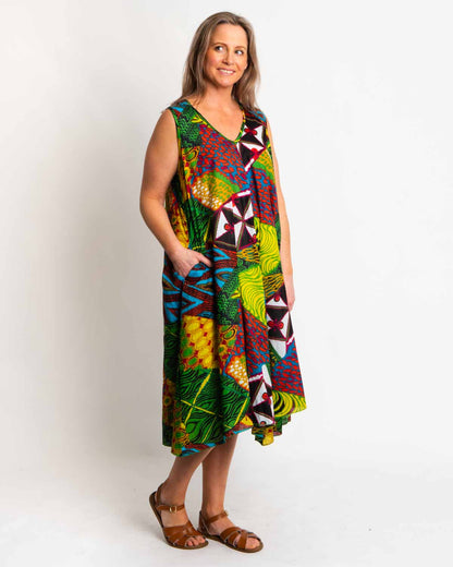 Coolum Dress in Green Festival