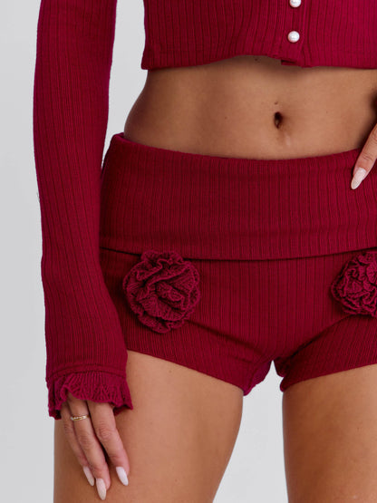 Cereza Shorts Red