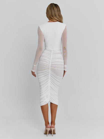 CERINA MAXI DRESS WHITE