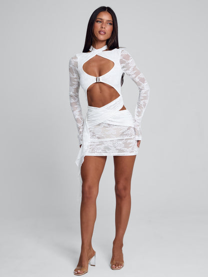 CLEMENTINE MINI DRESS WHITE