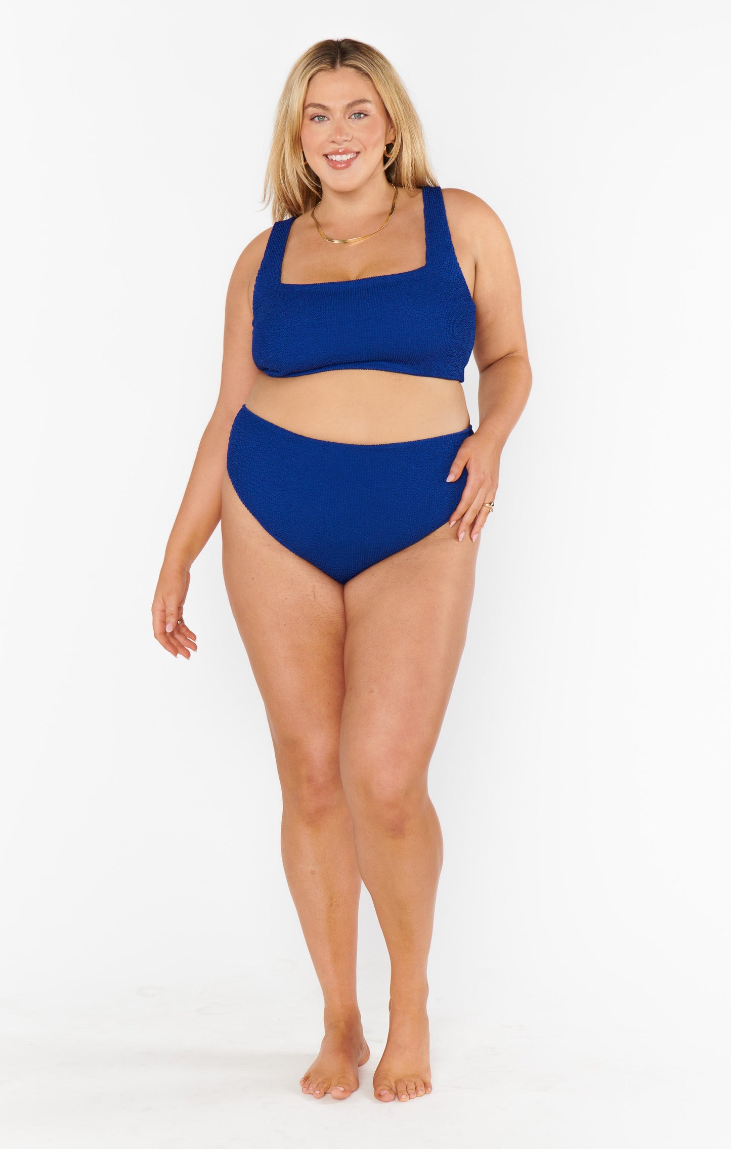 Hot Tub Top ~ Navy Scrunch