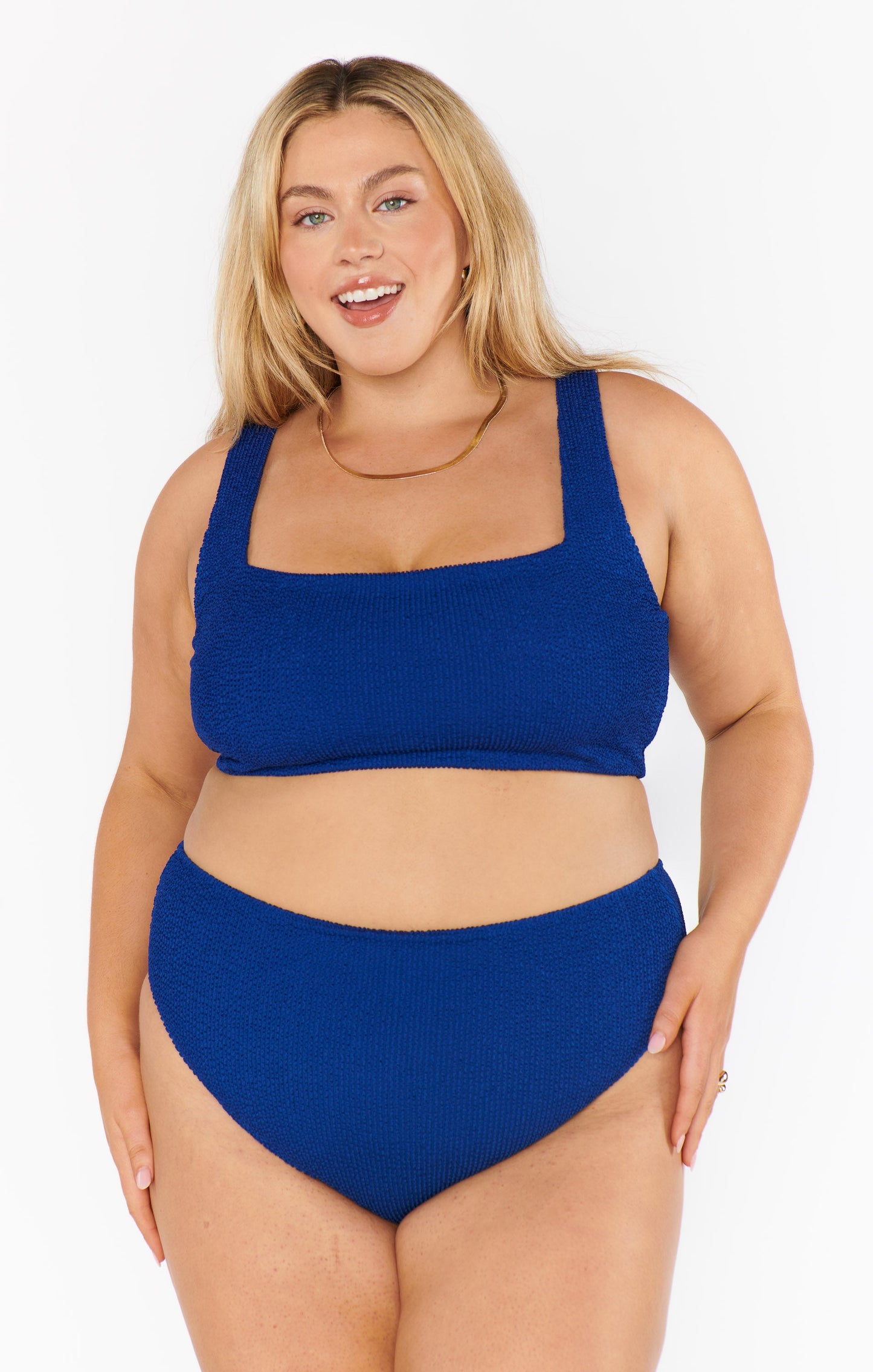 Hot Tub Top ~ Navy Scrunch