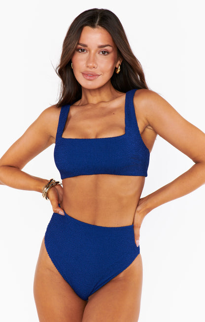 Hot Tub Top ~ Navy Scrunch