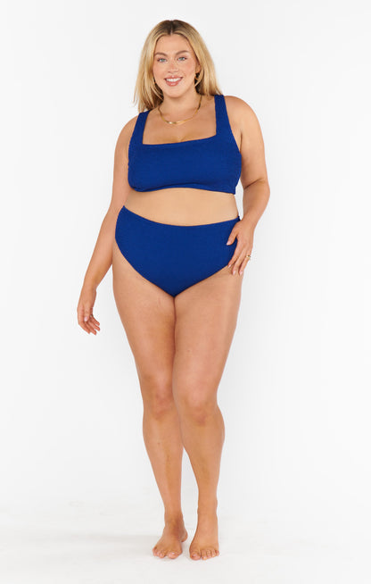Hot Tub Top ~ Navy Scrunch