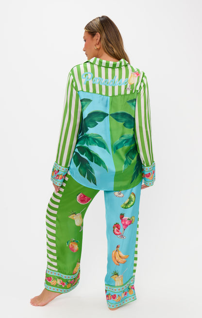 Classic PJ Set ~ Pina Colada Party Silky