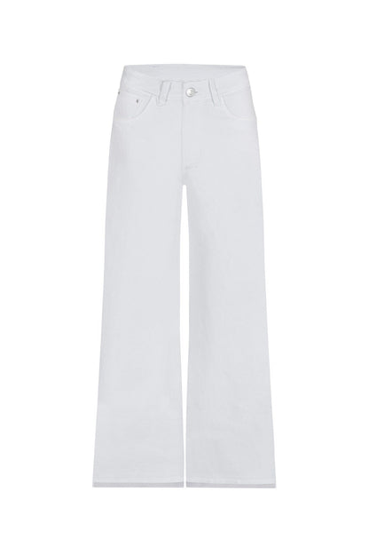 Cammy High Rise Wide Leg White Jeans