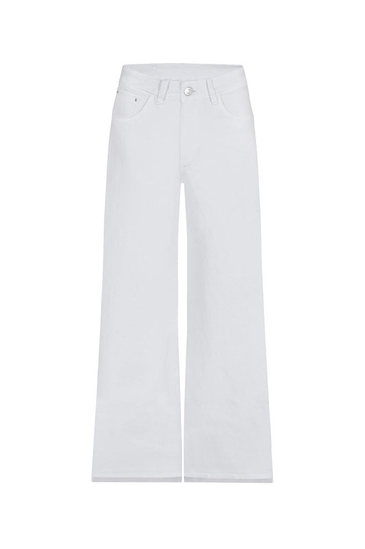 Cammy High Rise Wide Leg White Jeans