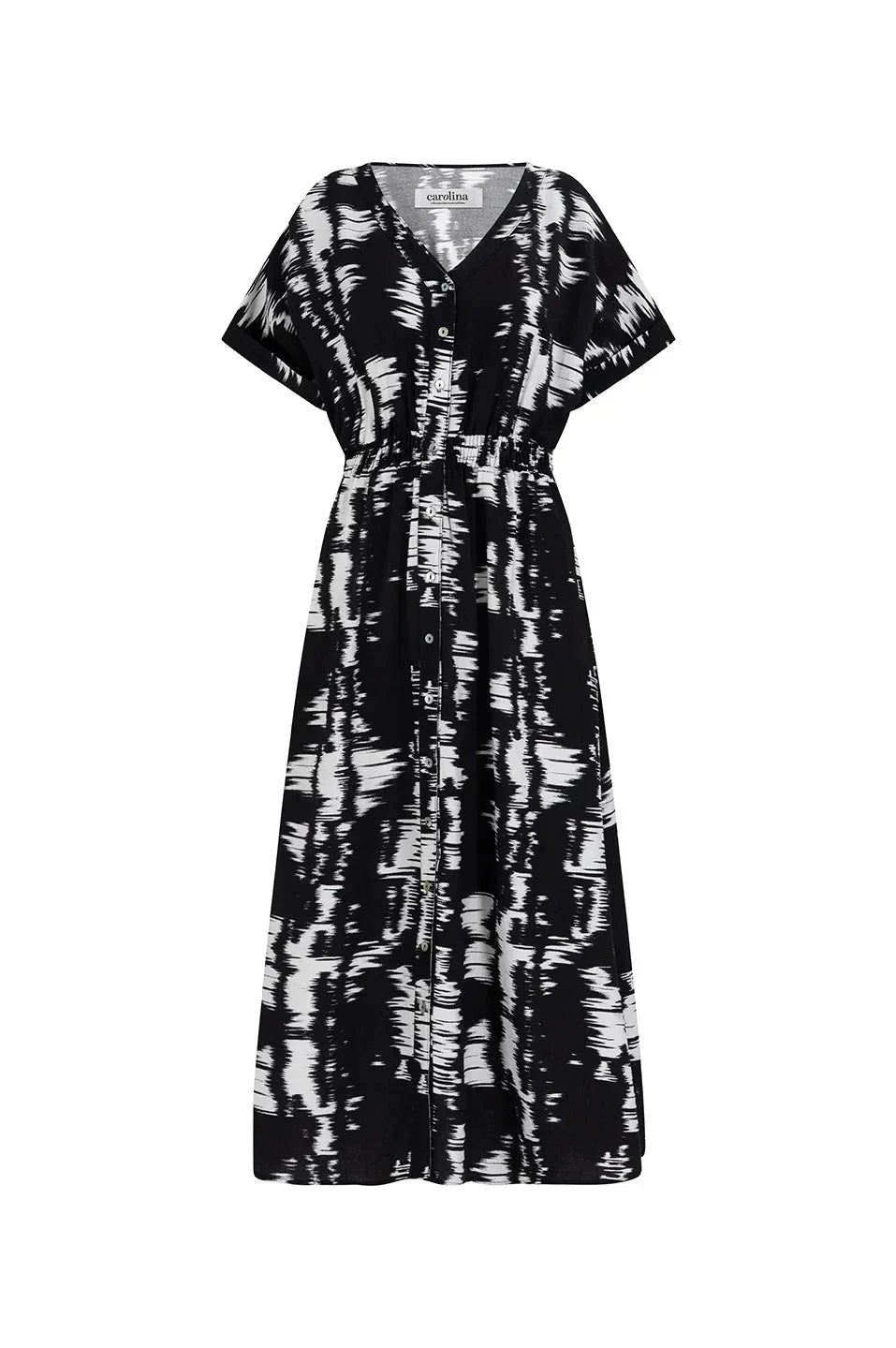 Campania Short Sleeve Dress in Black