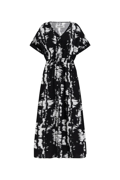 Campania Short Sleeve Dress in Black