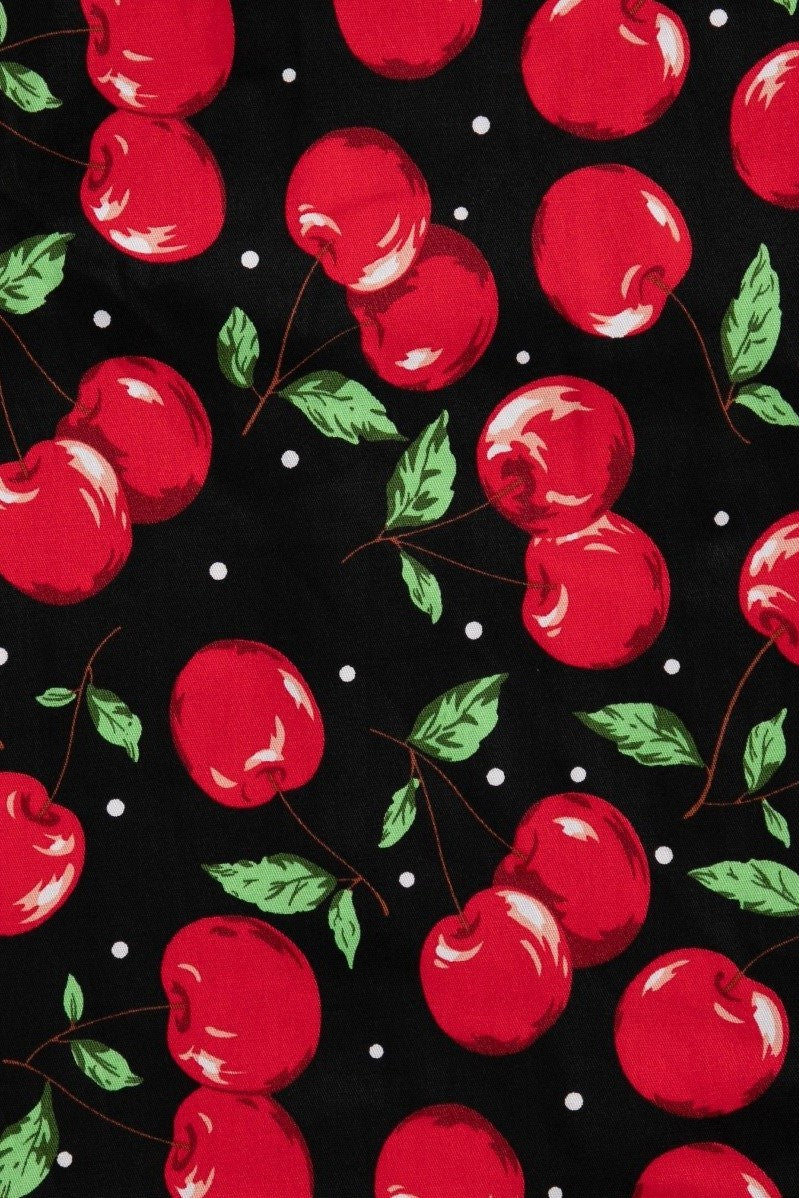 Claudia Black Cherry Swing Dress