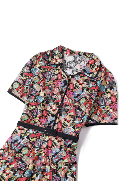 Penelope Pop Art Shirt Dress