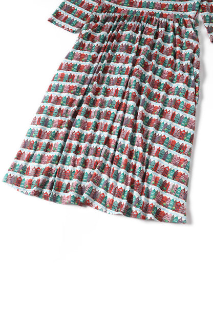 Billie Italian Village Long Sleeved Dress