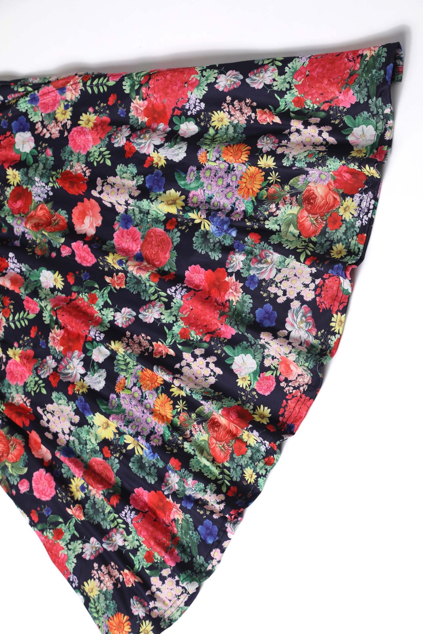 Matilda Navy Blue Midnight Garden Floral Wrap Dress