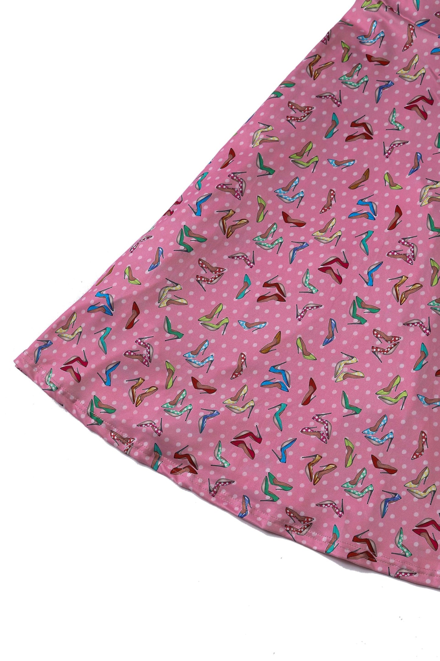 Matilda Pink Stiletto Print Wrap Dress