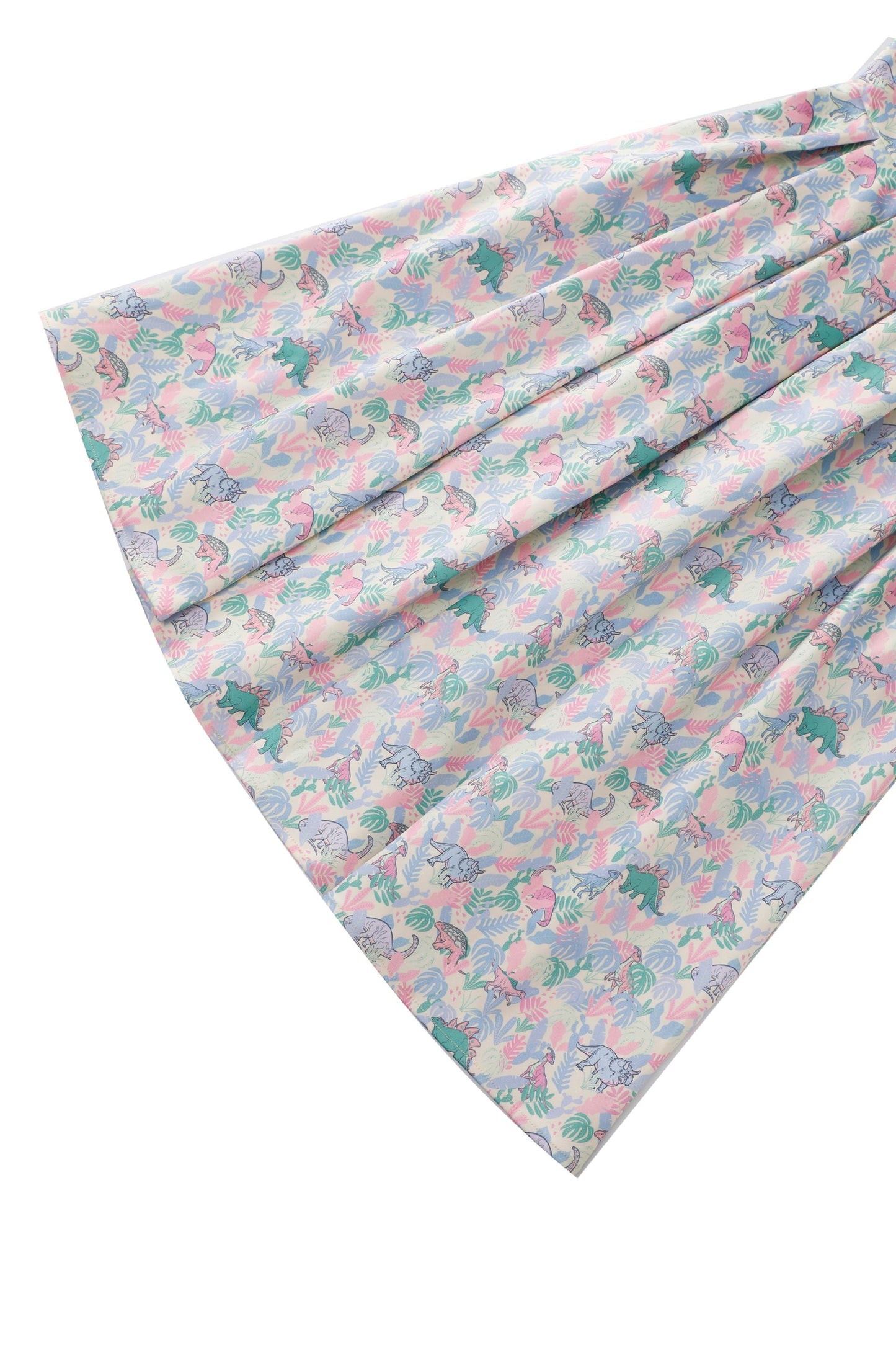 Amanda Pastel Dinosaur Flared Dress