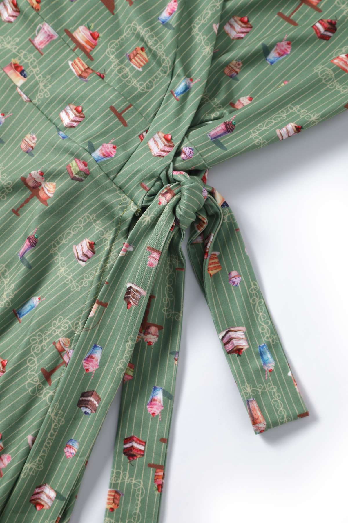 Matilda Green Sweet Tooth Wrap Dress