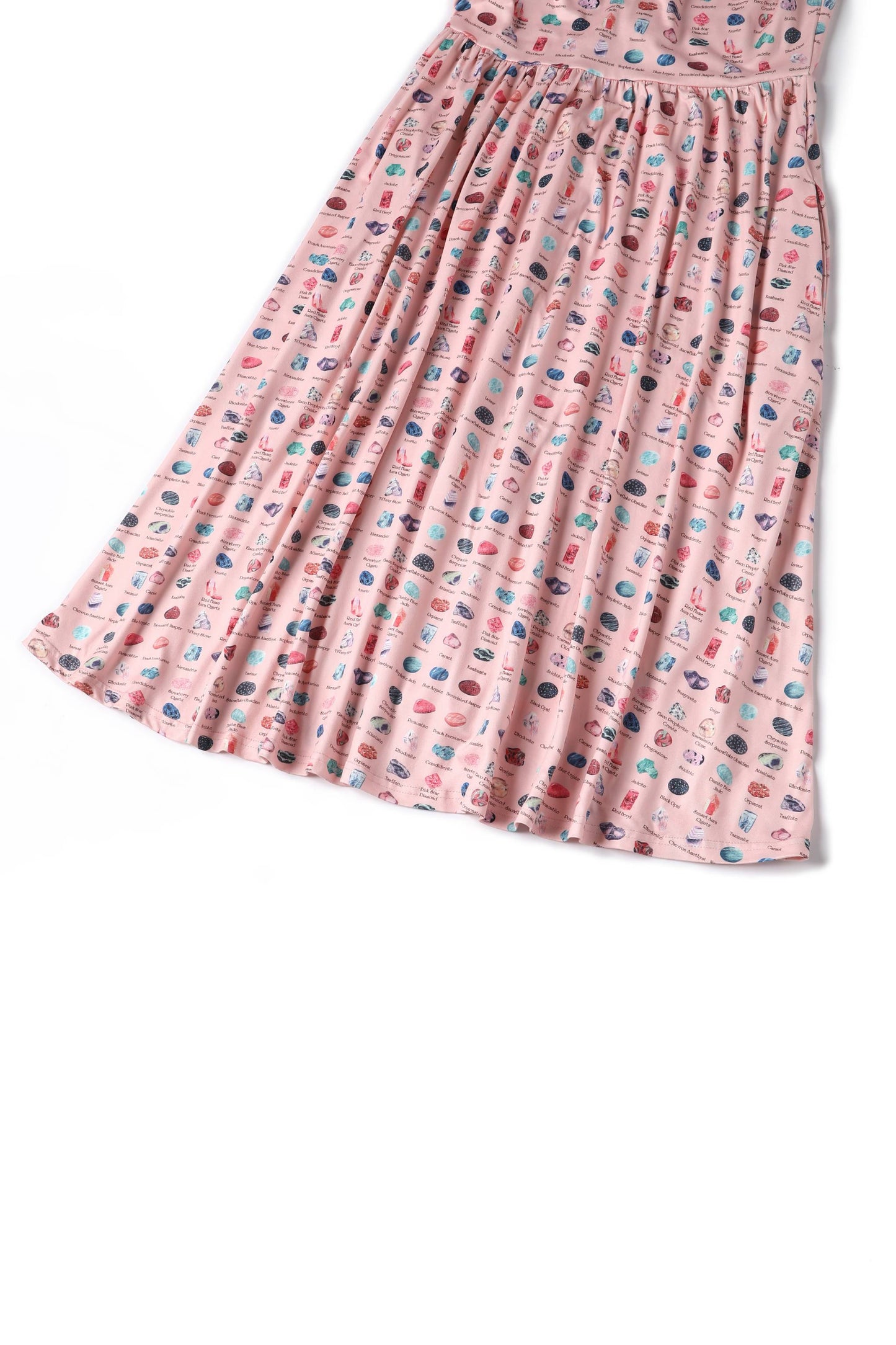 Billie Pink Gemstone Flared Dress