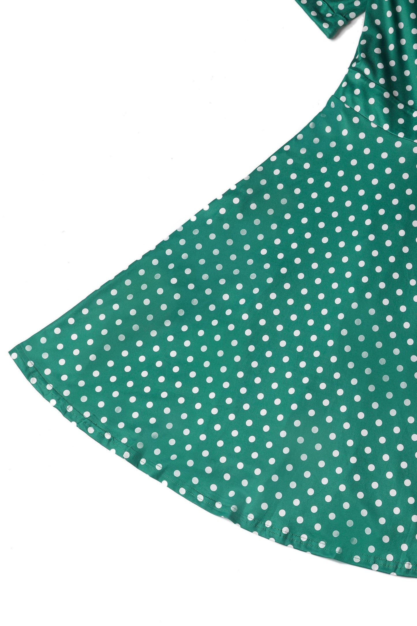 Matilda Green Polka Dot Wrap Dress